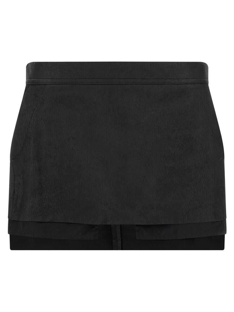 Fuste Rick Owens Rick Owens Fog Cutdff Mini Skirt Black Femei (BM 19327722) 1