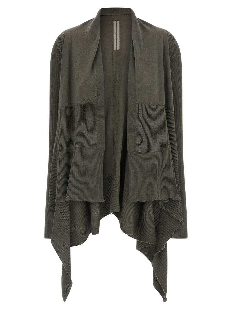 Cardigane Rick Owens Rick Owens Medium Wrap Cardigan GRAY Femei (BM 19327734) 1