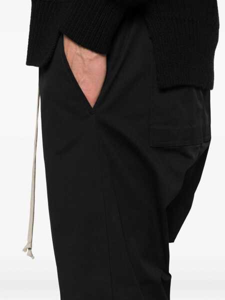 Pantaloni Rick Owens Rick Owens Drawstring Long Pants Black Barbati (BM 19327851) 5
