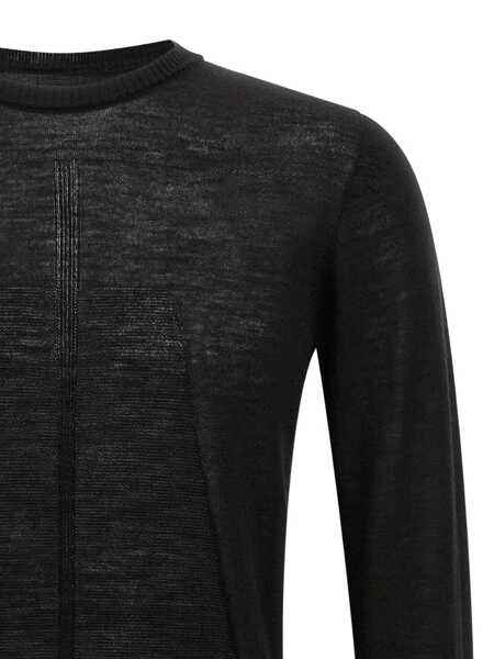 Pulovere Rick Owens Rick Owens Biker Level Sweater Black Barbati (BM 19327860) 3