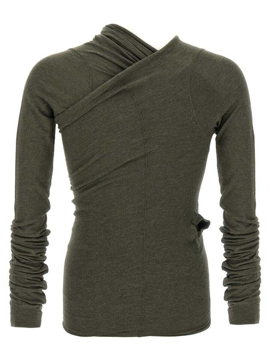 Tricouri Rick Owens Rick Owens Hollywood Banana T-Shirt GREEN Barbati (BM 19327881) 2