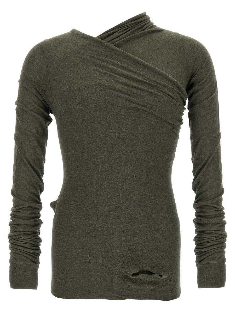 Tricouri Rick Owens Rick Owens Hollywood Banana T-Shirt GREEN Barbati (BM 19327881) 1