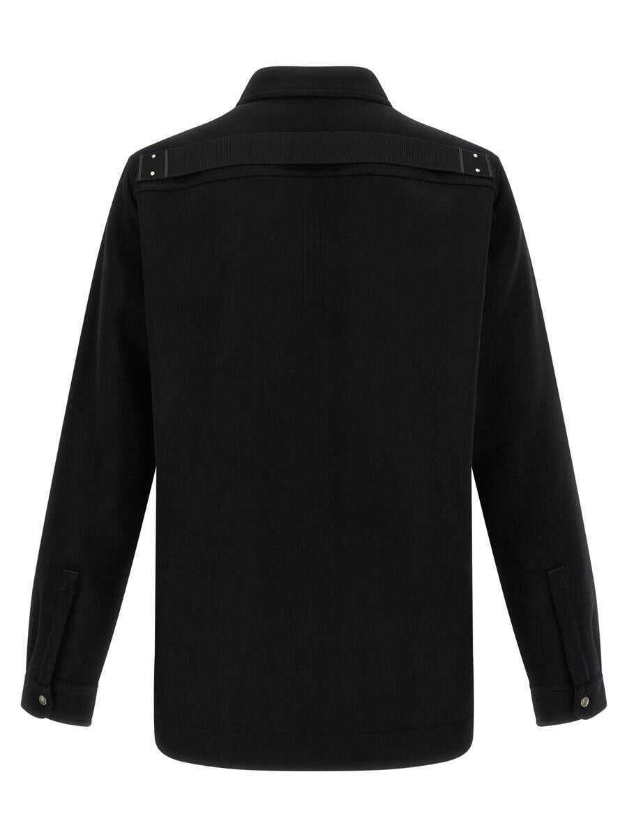 Camasi Rick Owens Rick Owens Outershirt Overshirt Black Barbati (BM 19327944) 2