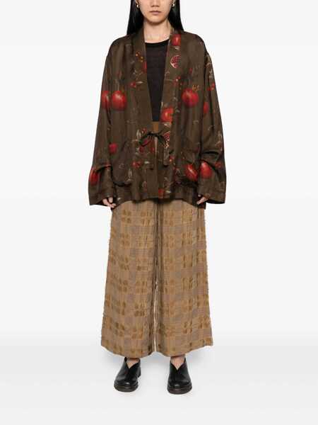 Pantaloni casual UMA WANG Uma Wang Trousers YELLOW Femei (BM 19328301) 2