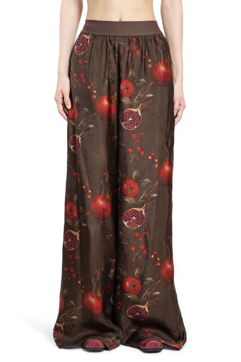 Pantaloni casual UMA WANG Uma Wang Trousers BROWN Femei (BM 19328307) 1