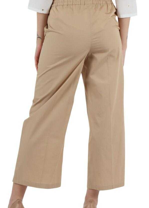 Pantaloni casual Emme Marella Emme Marella Pants Beige Femei (BM 19328334) 3