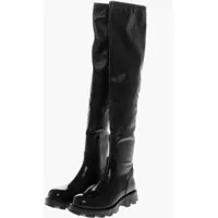 Cizme lungi Leather D-Hammer Boots With Chunky Sole 5Cm Femei