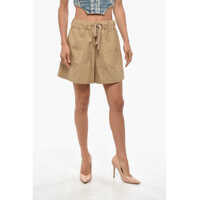 Pantaloni scurti SA SU PHI Cotton And Silk Valentina Shorts With Drawstring Waist