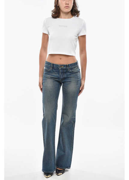 Blugi drepti Cline Mid-Waisted Bootcut Denims 26Cm Blue Femei (BM 19328474) 4