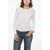 James Perse Long Sleeved Lightweight Cotton Crew-Neck T-Shirt White