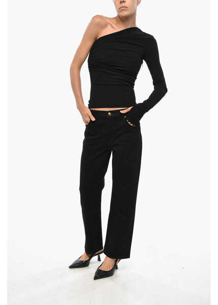 Bluze DSQUARED2 Viscose One-Shoulder Top Black Femei (BM 19328483) 4