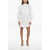 Diesel Cotton Poplin D-Super-I-Emb Shirt Dress With Double Breast P White