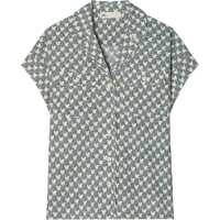 Camasi casual Short-Sleeved Zebra Cotton Shirt Femei