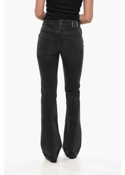Blugi drepti HAIKURE Dark Wash Boot Cut Flora Jeans 26Cm Black Femei (BM 19328507) 2