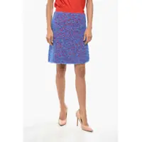 Fuste scurte Eyelash Effect Wool Confetti Miniskirt Femei