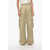 Bottega Veneta Cotton Blend Cargo Pants With Drawstringed Bottom Beige