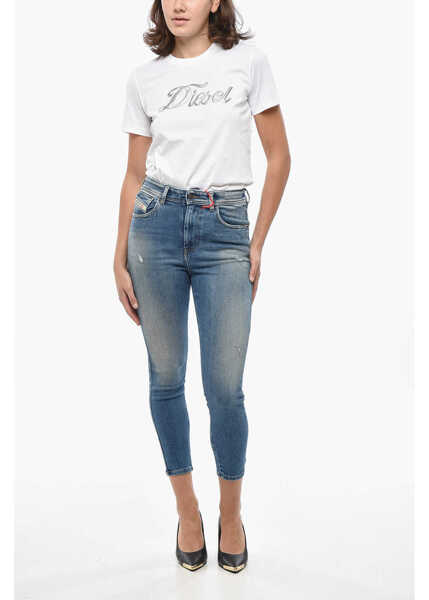 Blugi skinny Diesel High-Waisted Slandy Skinny Fit Denims 12Cm Blue Femei (BM 19328660) 4