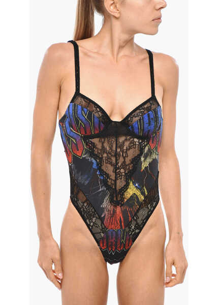 Body-uri DSQUARED2 Bareback High-Cut Bodysuit With Lace Details Multicolor Femei (BM 19328672) 1