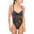 DSQUARED2 Bareback High-Cut Bodysuit With Lace Details Multicolor