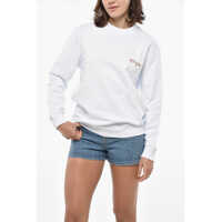 Bluze de trening Cotton Crew-Neck Sweatshirt With Embroidery Logo Femei