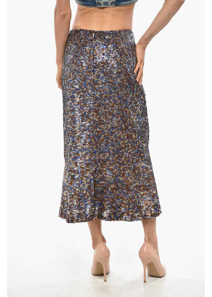 Fuste lungi Dries Van Noten Sequined Sibyl Midi Skirt Multicolor Femei (BM 19328717) 3