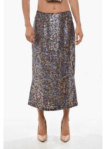 Fuste lungi Dries Van Noten Sequined Sibyl Midi Skirt Multicolor Femei (BM 19328717) 1