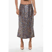 Fuste lungi Sequined Sibyl Midi Skirt Femei