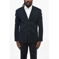 Sacouri Mm1 Mm10 3 Pockets Wool Blend Blazer With Patch Pockets Barbati