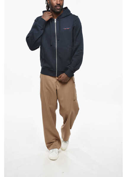 Bluze de trening Diesel Front Zipped Ginn-Hood Hoodie Blue Barbati (BM 19328828) 4