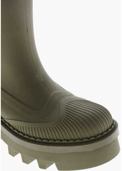 Botine Chloe Rubber Solid Color Booties With Chunky Sole 6Cm Green Femei (BM 19328831) 4