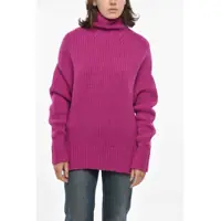 Pulovere casual Turtleneck Roule Wool Blend Pullover Femei