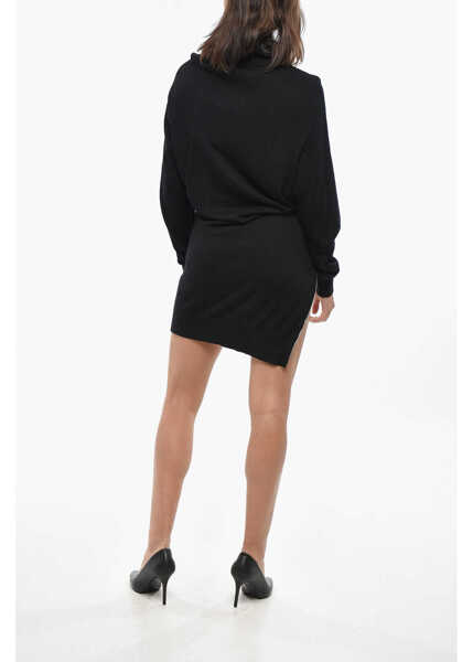 Rochii scurte Isabel Marant Knitted Gaelys Dress With Zipped Detail Black Femei (BM 19328888) 2