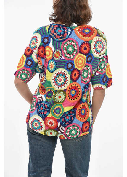 Bluze Comme des Garons Short-Sleeved Crochet Top Multicolor Femei (BM 19328897) 2