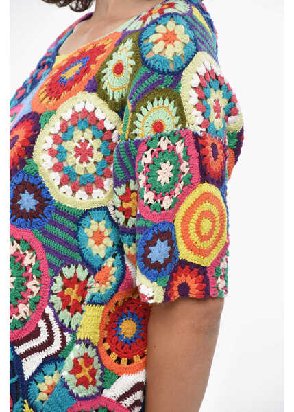 Bluze Comme des Garons Short-Sleeved Crochet Top Multicolor Femei (BM 19328897) 3