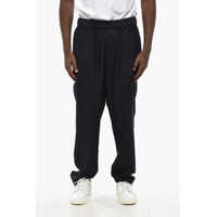 Pantaloni casual Giorgio Solid Color Virgin Wool Pants With Elastic Waistband Barbati