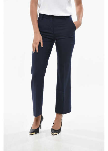 Pantaloni office True Royal Gabardine Sandy Pants With Belt Loops Blue Femei (BM 19328915) 1
