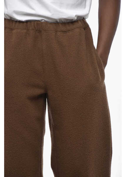 Pantaloni casual Rier Straight Leg Virgin Wool Pants With Elastic Waistband Brown Barbati (BM 19328918) 3