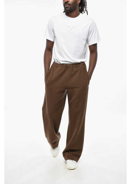 Pantaloni casual Rier Straight Leg Virgin Wool Pants With Elastic Waistband Brown Barbati (BM 19328918) 4