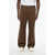 Rier Straight Leg Virgin Wool Pants With Elastic Waistband Brown