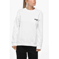 Bluze de trening Cotton Crew-Neck Sweatshirt With Embroidery Logo Femei