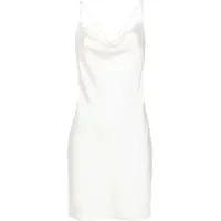 Rochii scurte Satin Slip Dress With Criss Cross Strap Femei
