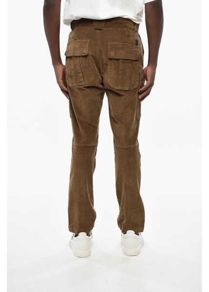 Pantaloni casual Diesel Corduroy Argy Cargo Pants Brown Barbati (BM 19328957) 2