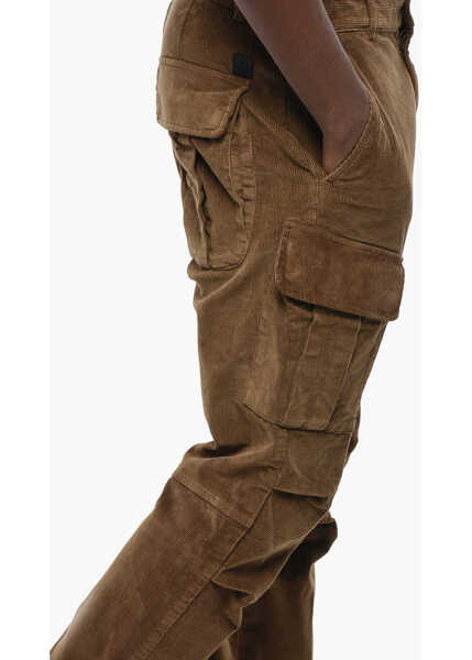Pantaloni casual Diesel Corduroy Argy Cargo Pants Brown Barbati (BM 19328957) 3