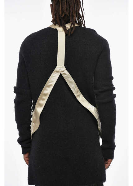 Jachete Rick Owens Technical Fabric Multi-Pocket Vest With Asymmetrical And Min Beige Barbati (BM 19328978) 2