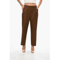 Pantaloni casual Twill Wool Chinos Pants Femei