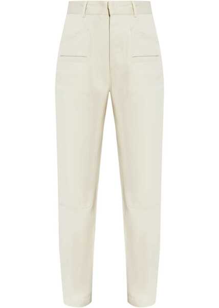 Pantaloni casual Isabel Marant Multipocketed Emmy Cotton Pants Beige Femei (BM 19328993) 1