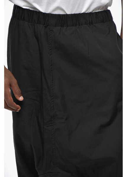 Pantaloni casual Comme des Garons Shirt Lightweight Cotton Drop Crotch Pants With Elastic Wais Black Barbati (BM 19328996) 3