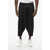 Comme des Garçons Shirt Lightweight Cotton Drop Crotch Pants With Elastic Wais Black