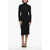 Bottega Veneta Turtleneck Knitted Sheath Dress Black