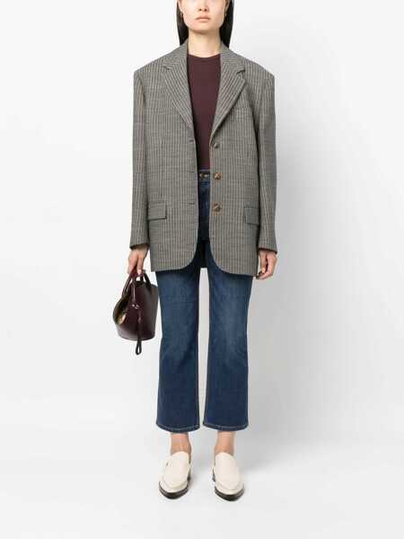 Blugi drepti Tory Burch High Waist Wide Leg Jeans 21Cm Blue Femei (BM 19329029) 2